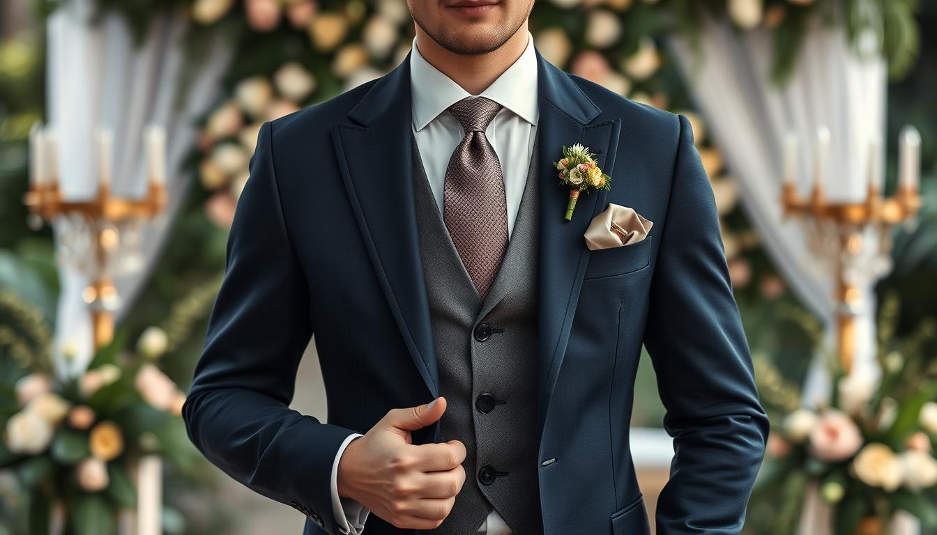 Hochzeitsanzug Herren 2-teilig – Eleganter Smoking Anzug Business Regular Fit Für Hochzeit, Party & Formelle Anlässe