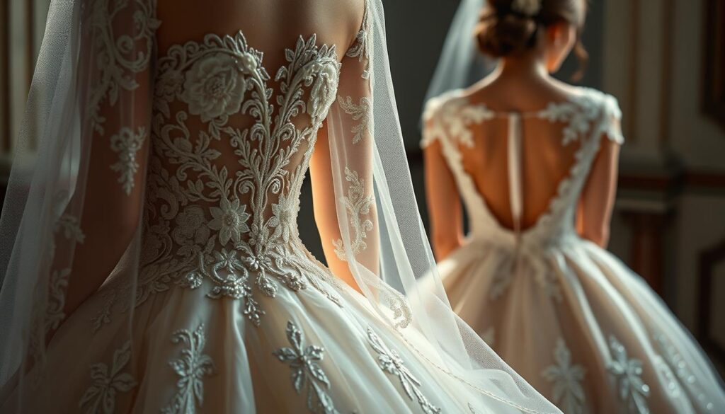 Verzierte Brautkleider