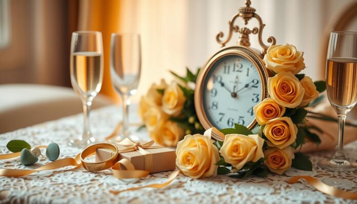 goldene-Hochzeit-Geschenk goldene Hochzeit Geschenk