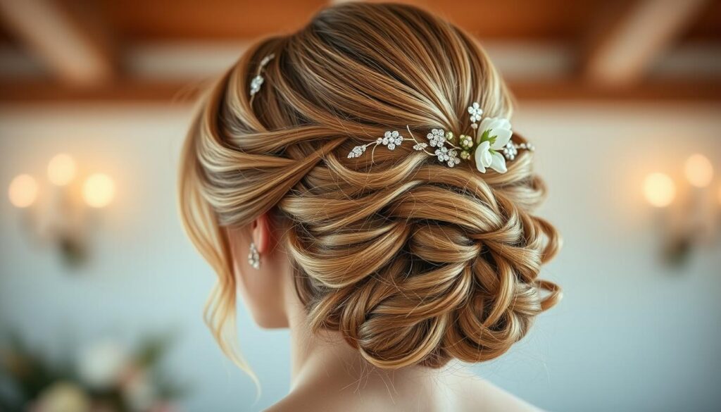 Loose Updo Brautfrisur