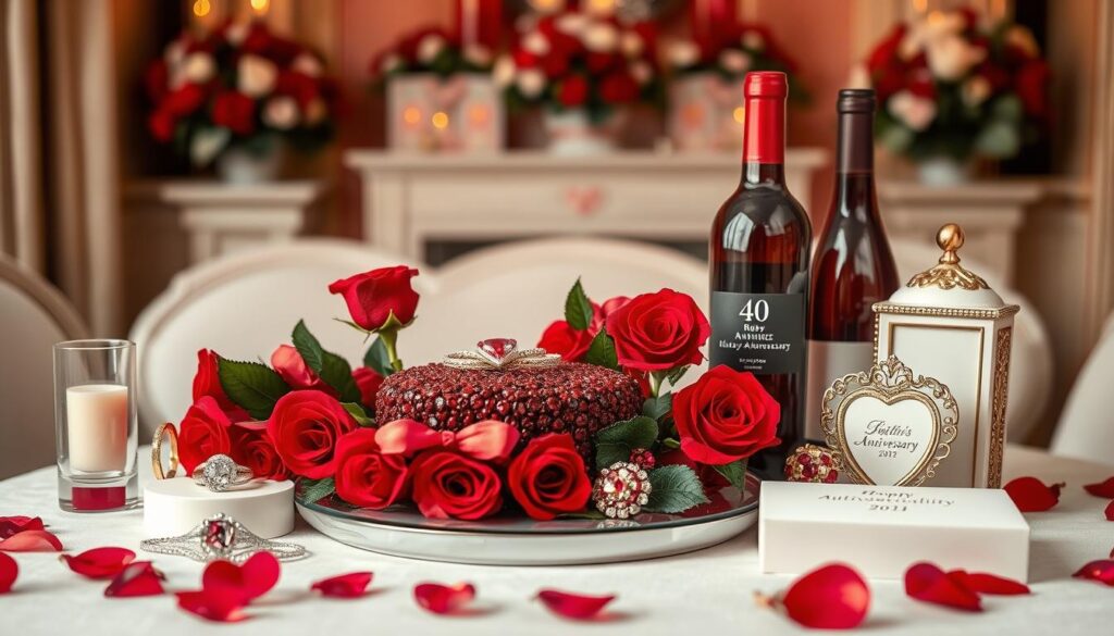 Rubinhochzeit Geschenke