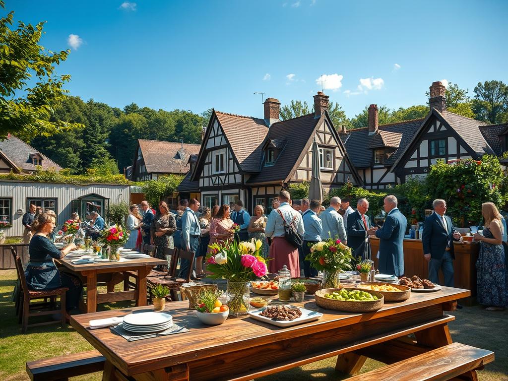 Rheinische Hochzeit mit traditionellen Elementen
