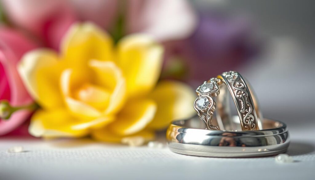 Silberne Eheringe