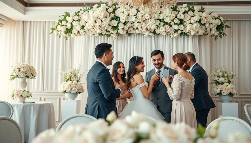 Fotobox Hochzeitslocation Aufstellung