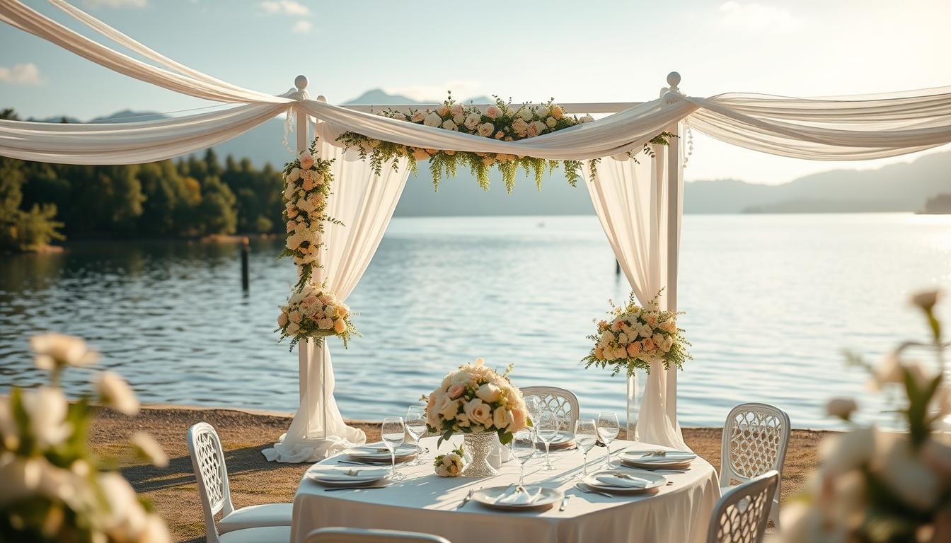 Stilvolle Hochzeit Am See Bild