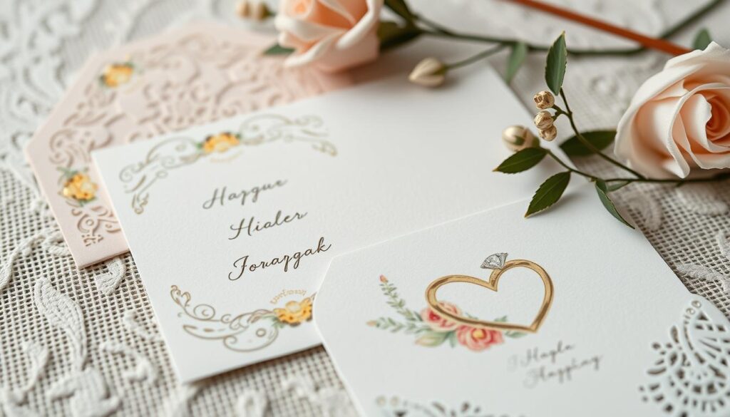 Kreative Hochzeitskarten Design