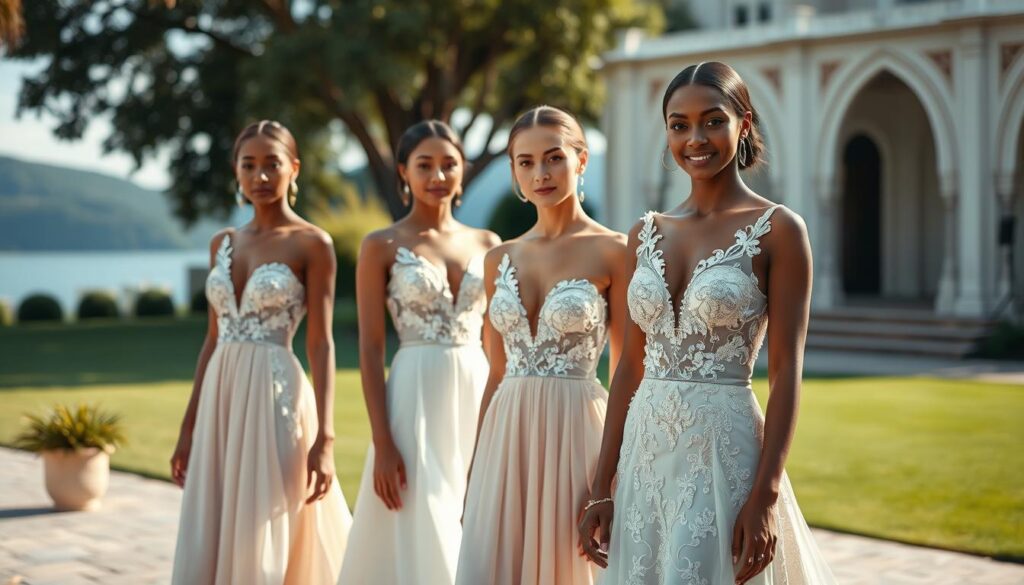 Prominente Bräute im Brautjumpsuit elegant