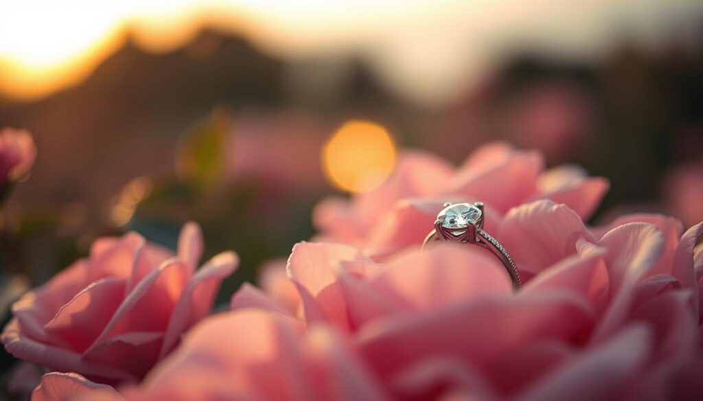 Romantische Verlobungsmomente