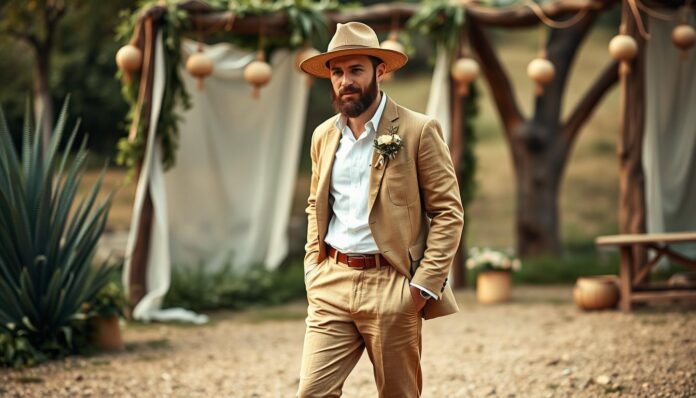 Boho Bräutigam Outfit lässig