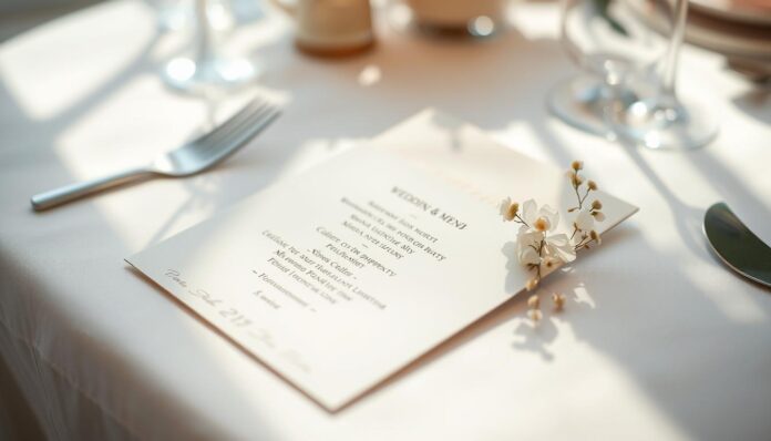 Menuekarten-Hochzeit-Ideen Menükarten Hochzeit Ideen