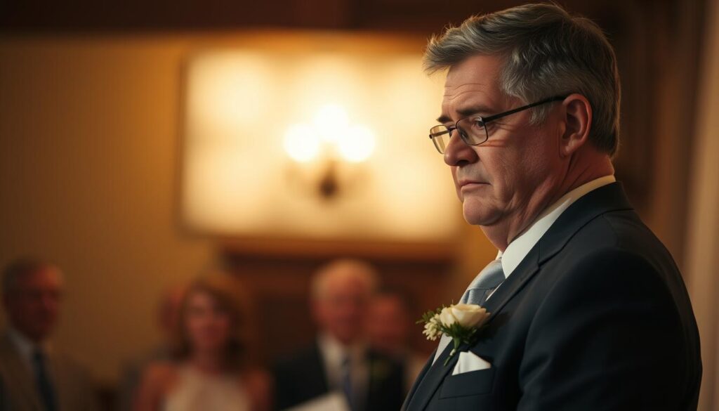 Vatergefühle nach Hochzeitsrede