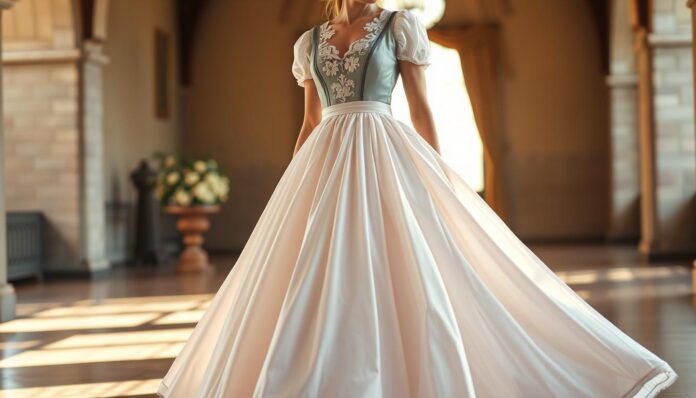 Hochzeitsdirndl lang modern