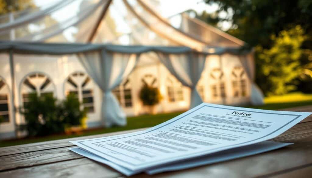 Hochzeitszelt Genehmigungen