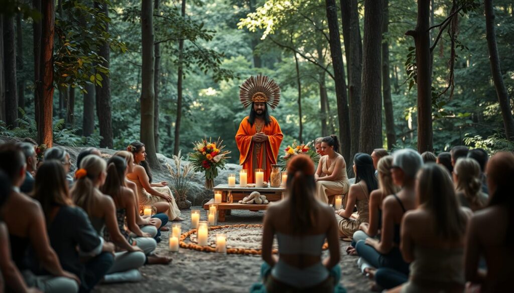 Schamanische Hochzeitszeremonie Gemeinschaft