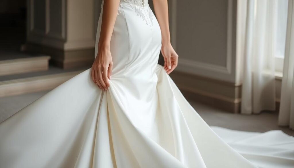 Brautkleid Anpassungen Schleppe