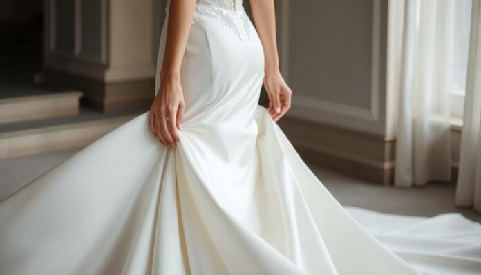 Brautkleid Anpassungen Schleppe