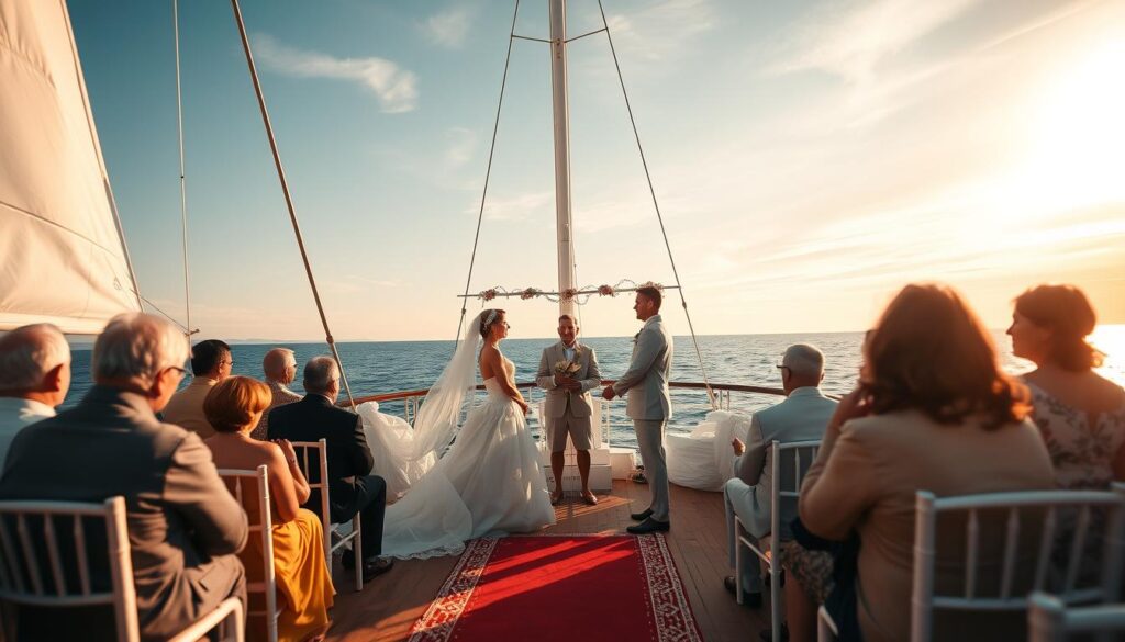 Maritimes Hochzeitserlebnis auf See