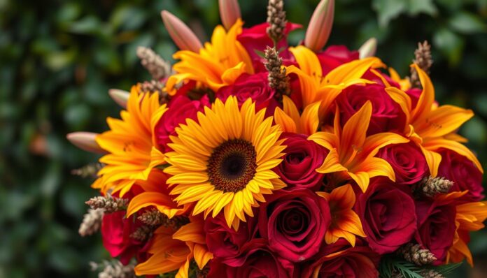 Blumen Oktober Brautstrauß