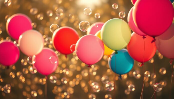 Heliumballons und Seifenblasen Heliumballons und Seifenblasen