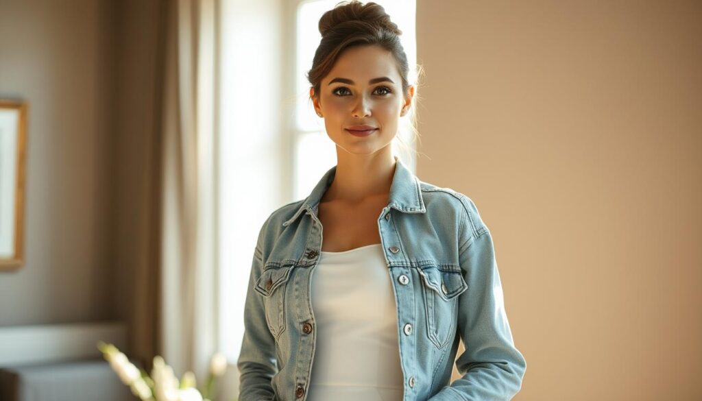 Jeansjacke Hochzeit Styling