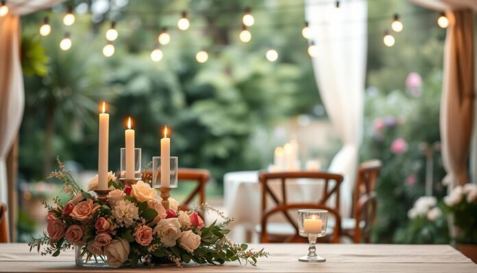 Kreative Dekoration für kleine Hochzeit Kreative Dekoration für kleine Hochzeit
