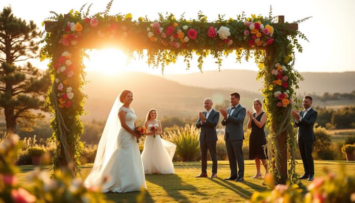 Spalier-stehen-Hochzeit-Ideen Spalier stehen Hochzeit Ideen