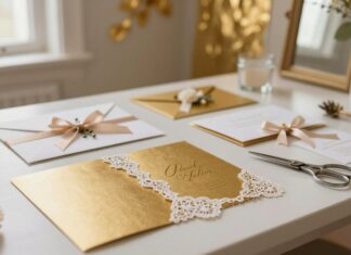 Goldene Hochzeit 2026: Kreative Einladungen selbst basteln Einladung Goldene Hochzeit basteln