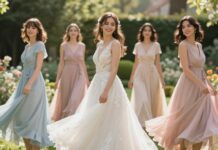 Brautjungfernkleider 2026: Das perfekte Wickelkleid Wickelkleid Brautjungfer