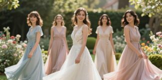 Brautjungfernkleider 2026: Das perfekte Wickelkleid Wickelkleid Brautjungfer