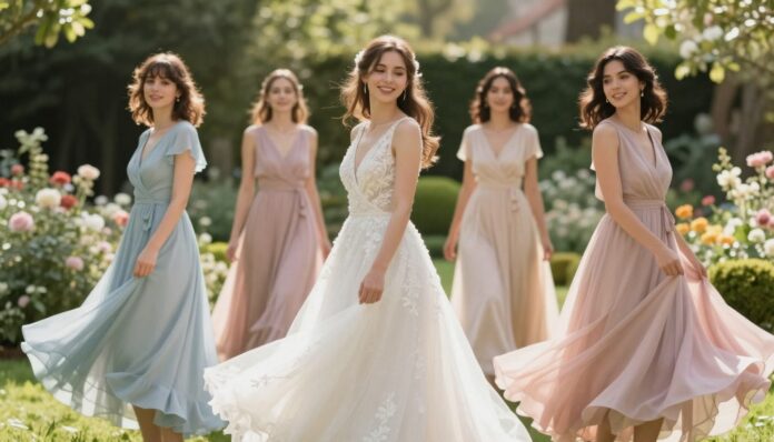 Wickelkleid Brautjungfer