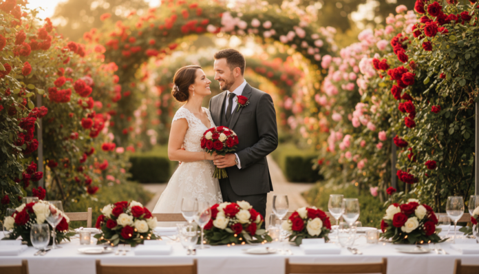 Rosenhochzeit Geschenk