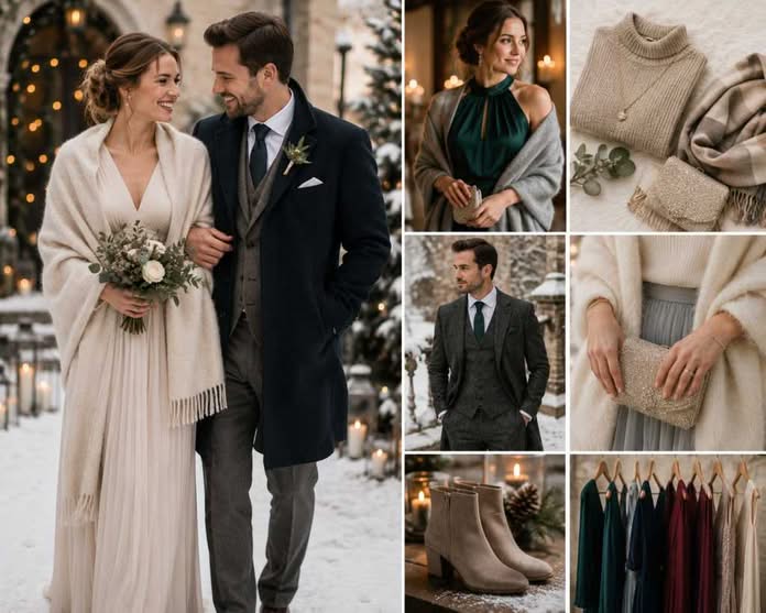 Outfit-Ideen für Winterhochzeiten