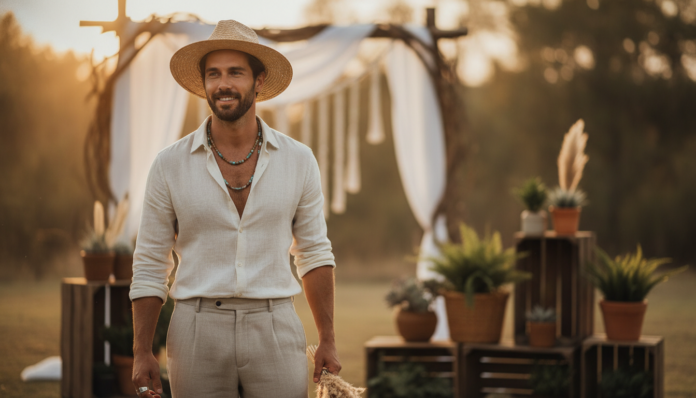 Boho Bräutigam Outfit lässig