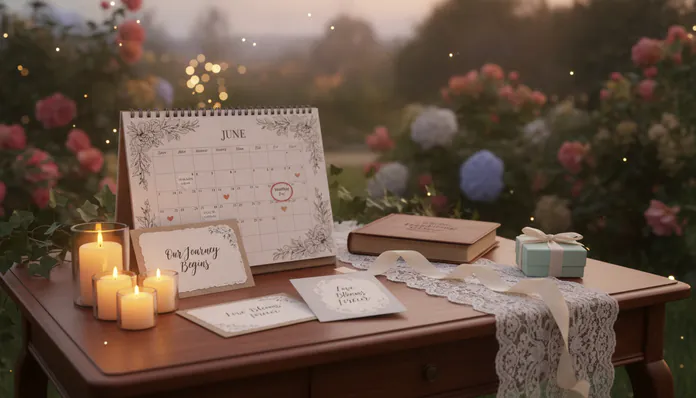 Persönliche Kalender-Ideen für die Hochzeit